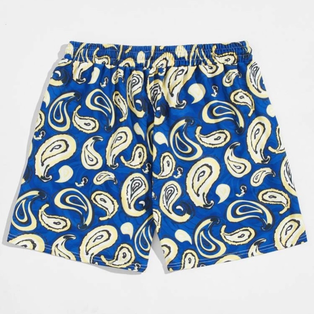 Guys paisley print shorts